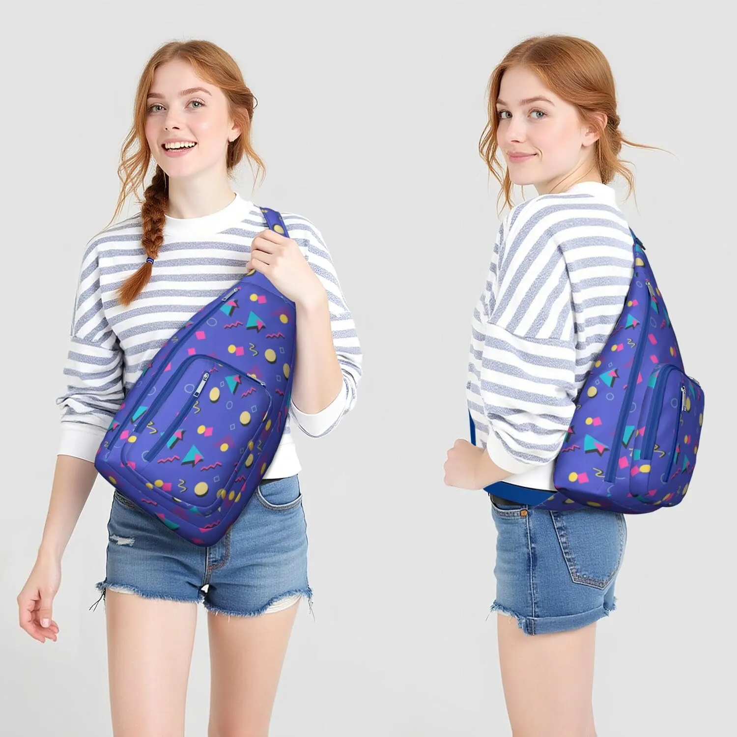 Shoulder Sling Crossbody Casual Chest Bag For Travel Sports Running,Backpack for Men & Women Lightweight Sports BagCrossbody Concealed Carry,Abstract Shoulder Bag Waterproof Chest Bag
