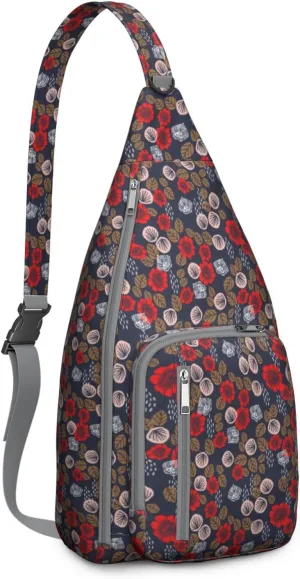 Shoulder Sling Crossbody Casual Chest Bag For Travel Sports Running,Backpack for Men & Women Lightweight Sports BagCrossbody Concealed Carry,Abstract Shoulder Bag Waterproof Chest Bag