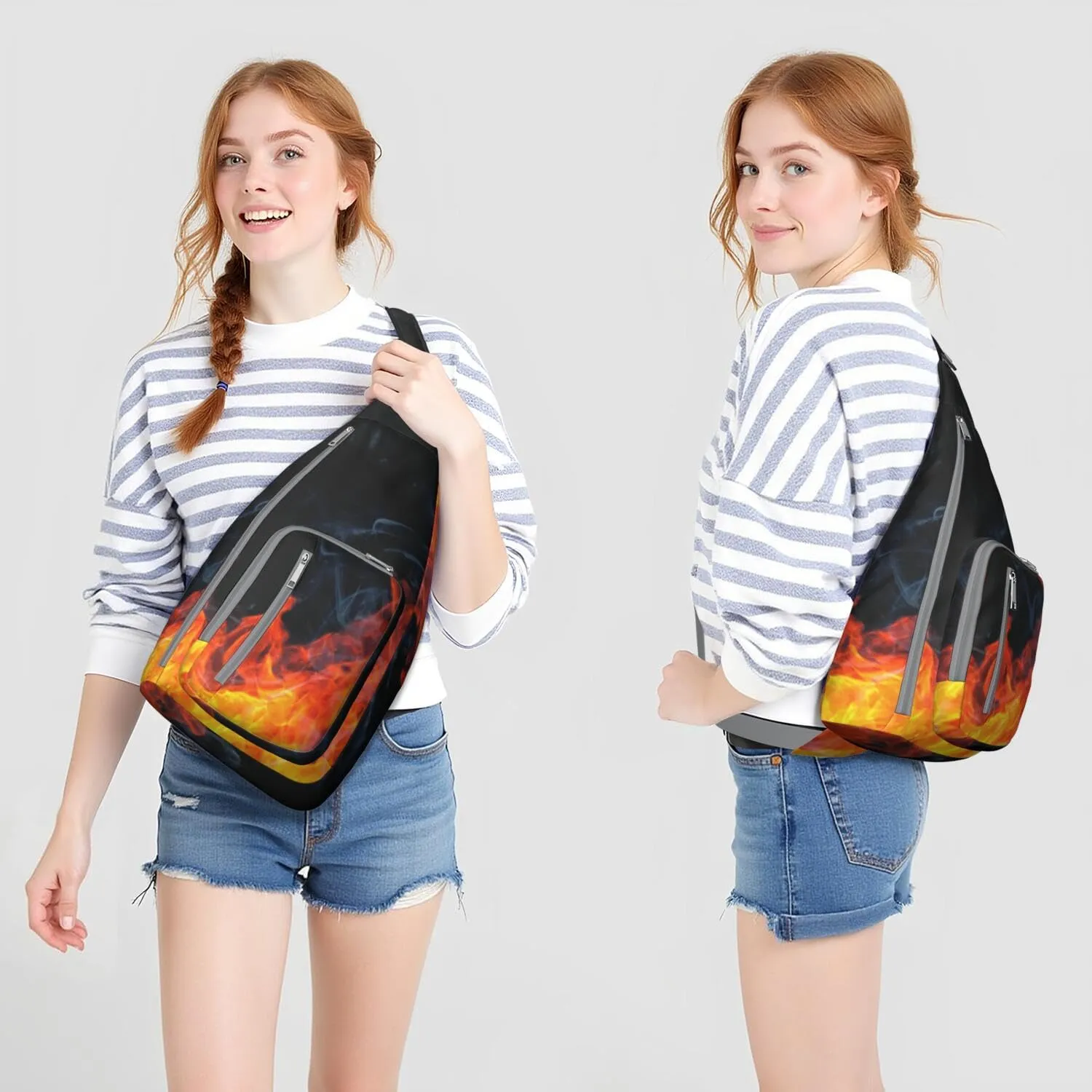 Shoulder Sling Crossbody Casual Chest Bag For Travel Sports Running,Backpack for Men & Women Lightweight Sports BagCrossbody Concealed Carry,Abstract Shoulder Bag Waterproof Chest Bag