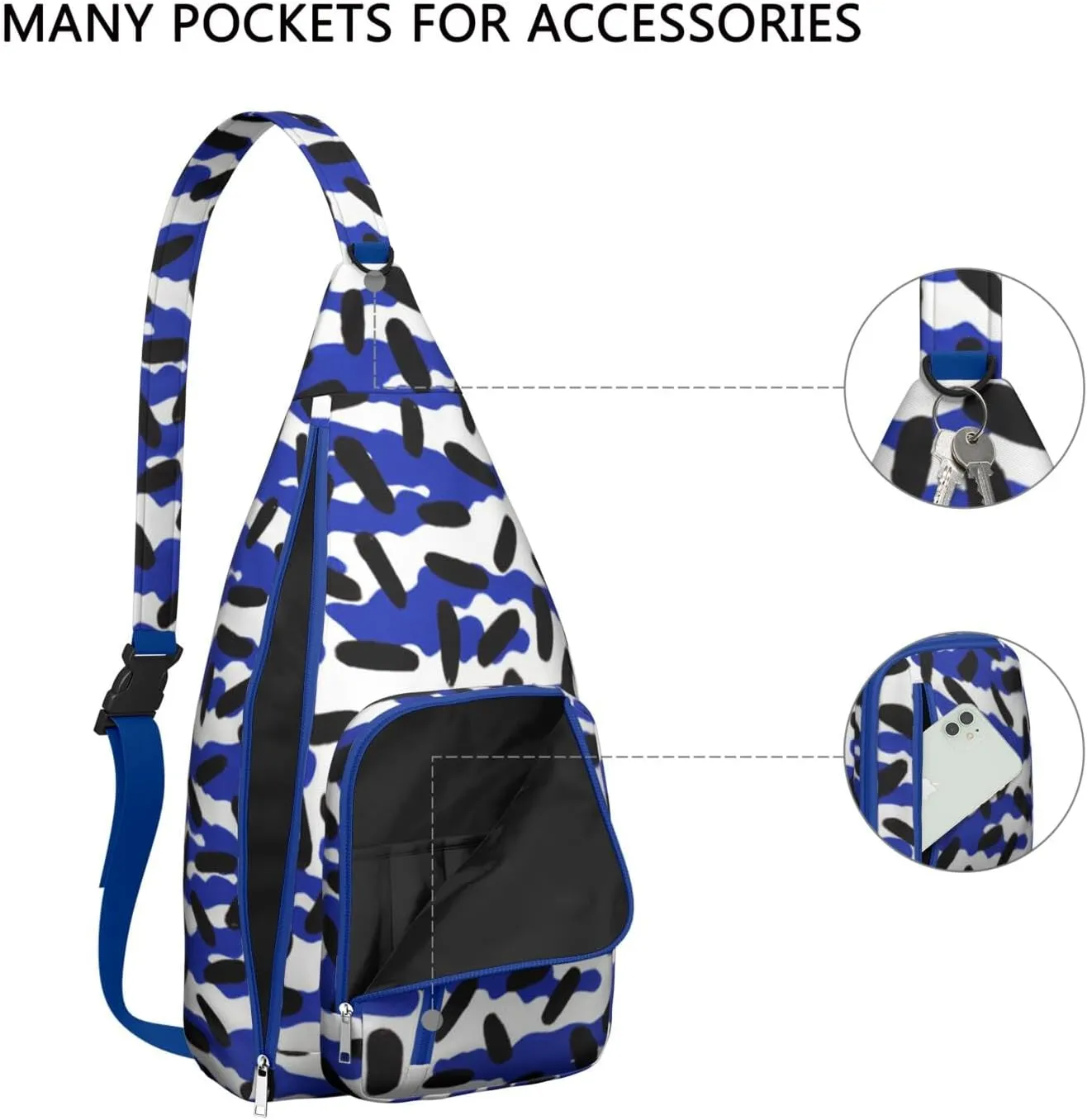 Shoulder Sling Crossbody Casual Chest Bag For Travel Sports Running,Backpack for Men & Women Lightweight Sports BagCrossbody Concealed Carry,Fashion Shoulder Bag Waterproof Chest Bag