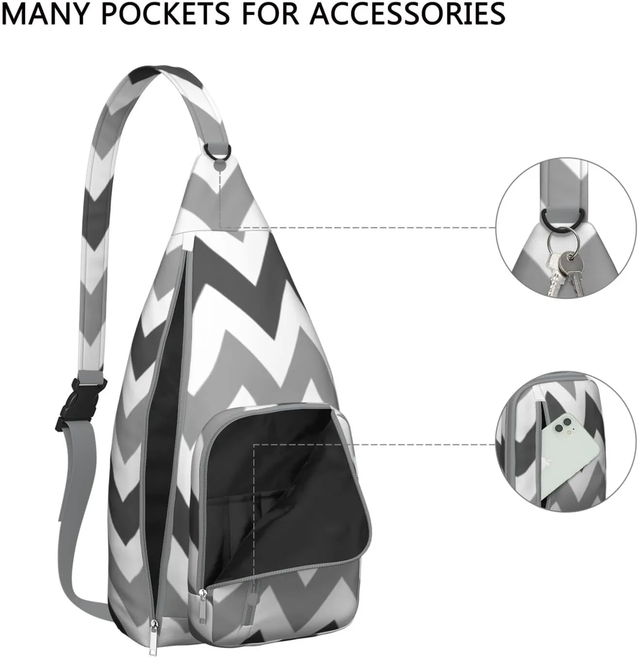 Shoulder Sling Crossbody Casual Chest Bag For Travel Sports Running,Backpack for Men & Women Lightweight Sports BagCrossbody Concealed Carry,Fashion Shoulder Bag Waterproof Chest Bag