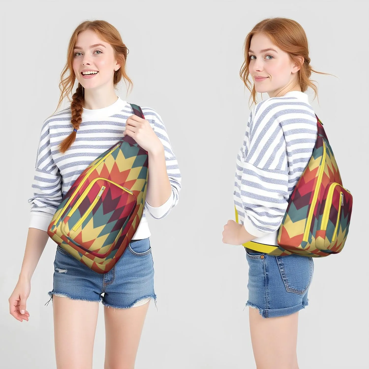 Shoulder Sling Crossbody Casual Chest Bag For Travel Sports Running,Backpack for Men & Women Lightweight Sports BagCrossbody Concealed Carry,Fashion Shoulder Bag Waterproof Chest Bag
