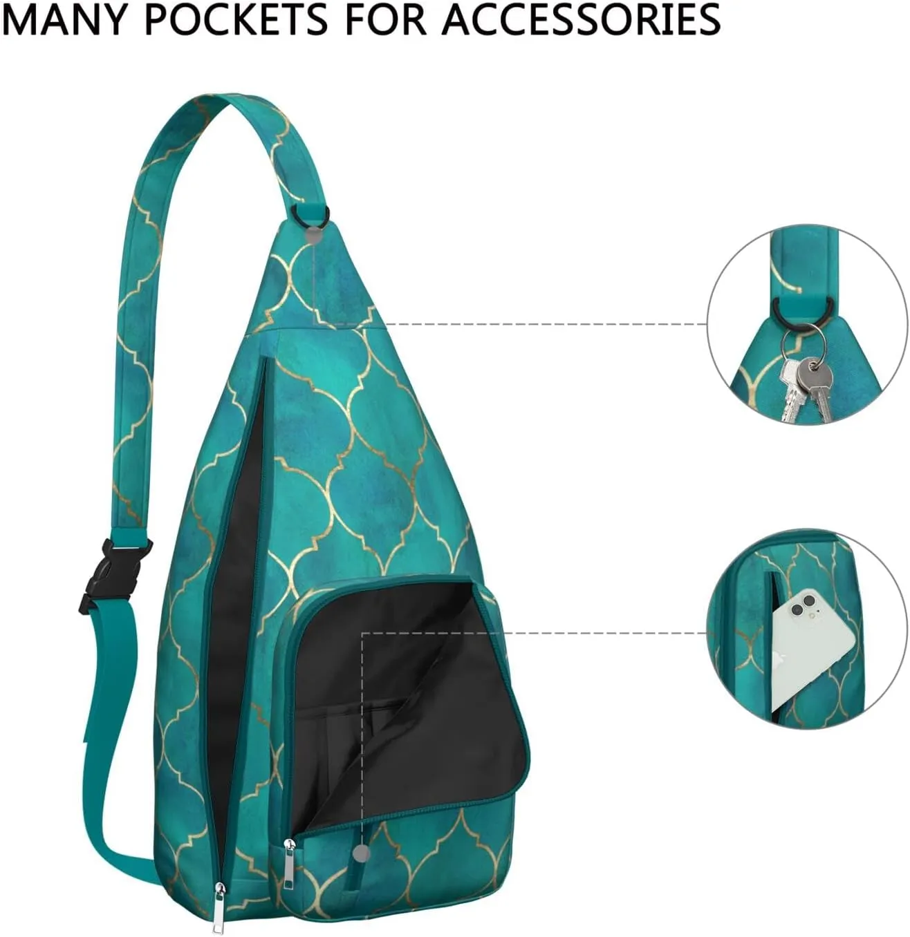 Shoulder Sling Crossbody Casual Chest Bag For Travel Sports Running,Backpack for Men & Women Lightweight Sports BagCrossbody Concealed Carry,Plaid Shoulder Bag Waterproof Chest Bag