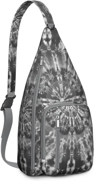 Shoulder Sling Crossbody Casual Chest Bag For Travel Sports Running,Backpack for Men & Women Lightweight Sports BagCrossbody Concealed Carry,Tie dye Shoulder Bag Waterproof Chest Bag