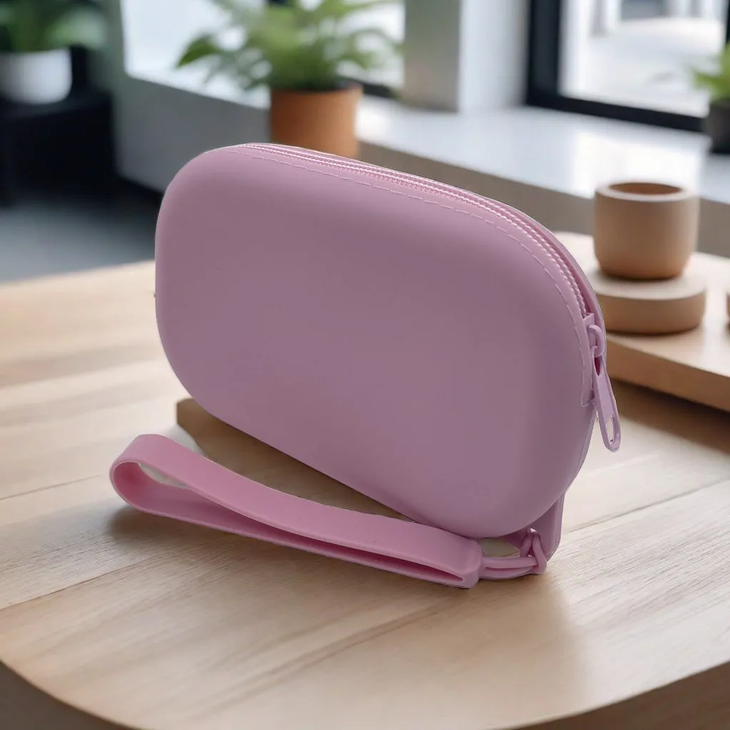 Silicone Object Storage Oval Bank Earphone Cosmetic Bags