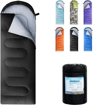 Sleeping Bags for Adults,Kids & Girls-Warm & Cold Weather Lightweight Waterproof Sleeping Bag Backpack with Compact Bag,Great for 3-4 Seasons Hiking,Camping and Outdoor Mountaineering