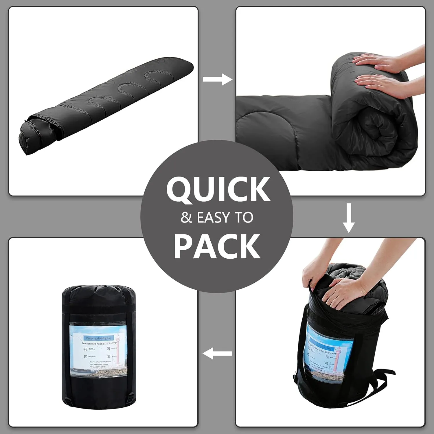 Sleeping Bags for Adults,Kids & Girls-Warm & Cold Weather Lightweight Waterproof Sleeping Bag Backpack with Compact Bag,Great for 3-4 Seasons Hiking,Camping and Outdoor Mountaineering