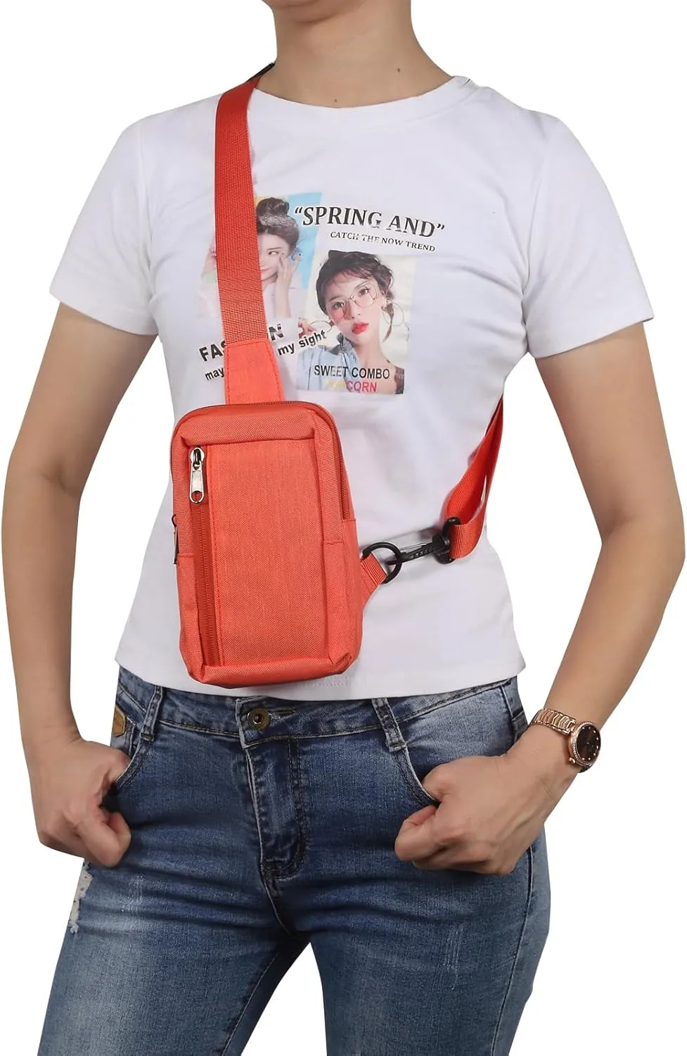 Sling Bag Crossbody, Waterproof Chest Bag for Men and Women, Crossbody Wallet Shoulder Bag for Outdoor