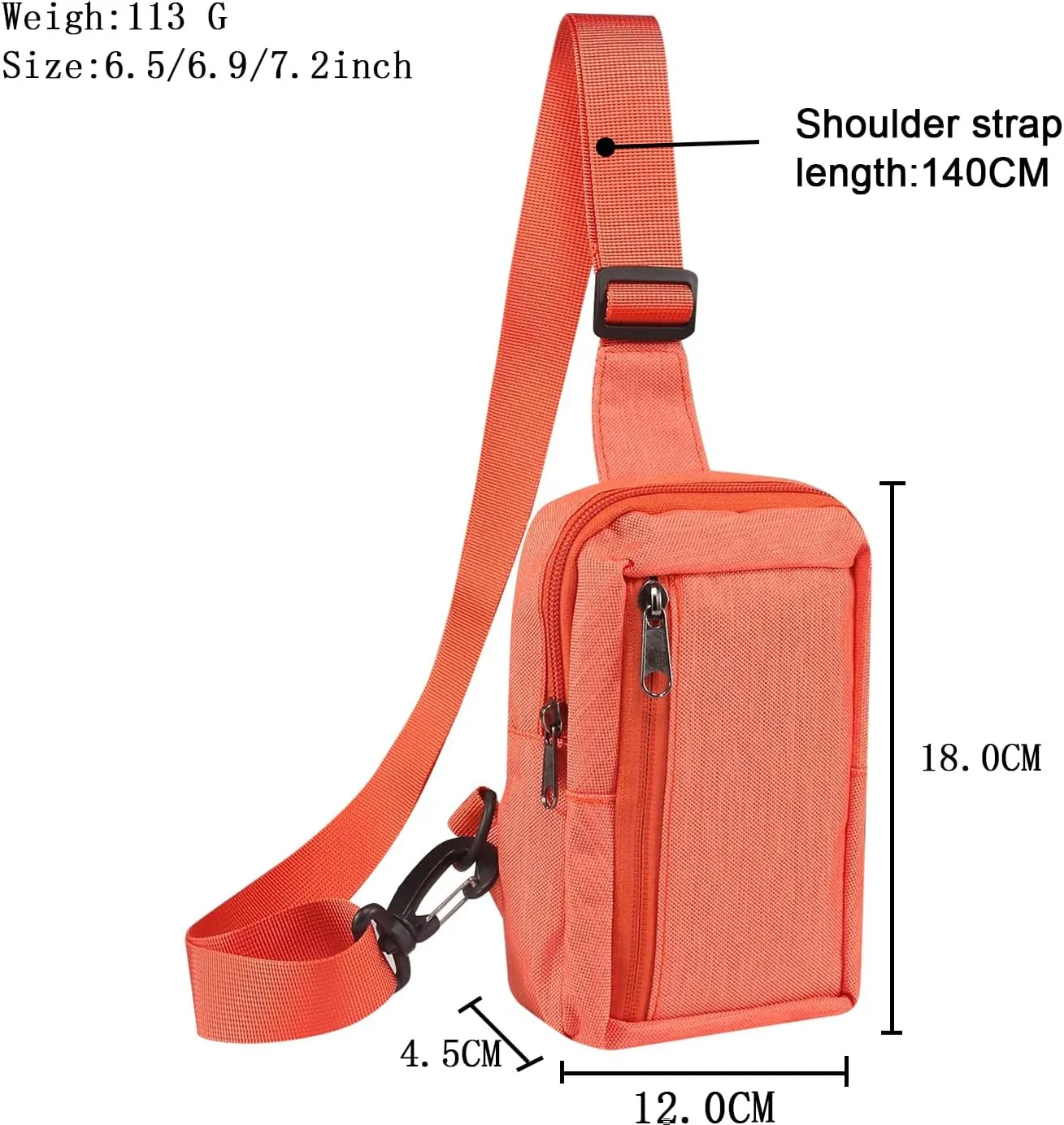 Sling Bag Crossbody, Waterproof Chest Bag for Men and Women, Crossbody Wallet Shoulder Bag for Outdoor