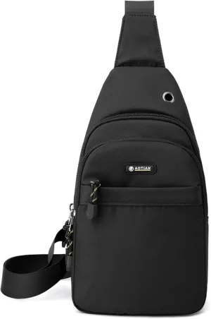 Sling Bag for Men Women Small Shoulder Chest Bag Nylon Waterproof Lightweight MINI Crossbody Daypack for Hiking Camping Outdoor Sports