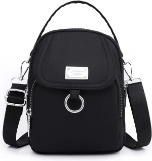 Small Crossbody Purse for Women, Nylon Crossbody Wallet Phone Bag Shoulder Strap Wallet Pouch, Mini Cell Phone Purse