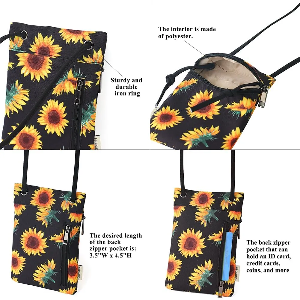 Small Crossbody Women Cell Phone Purse Wallet Bag With Shoulder Strap