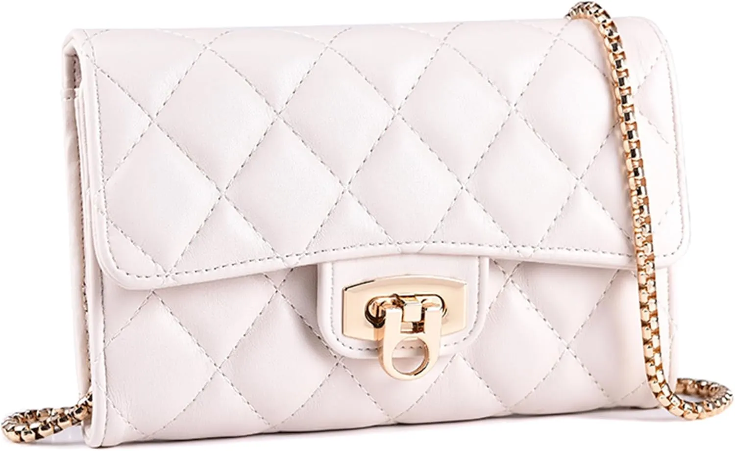 Small Quilted Crossbody Bag for Women - Phone Purse with Card Slots,Trendy Shoulder Bag for Portable