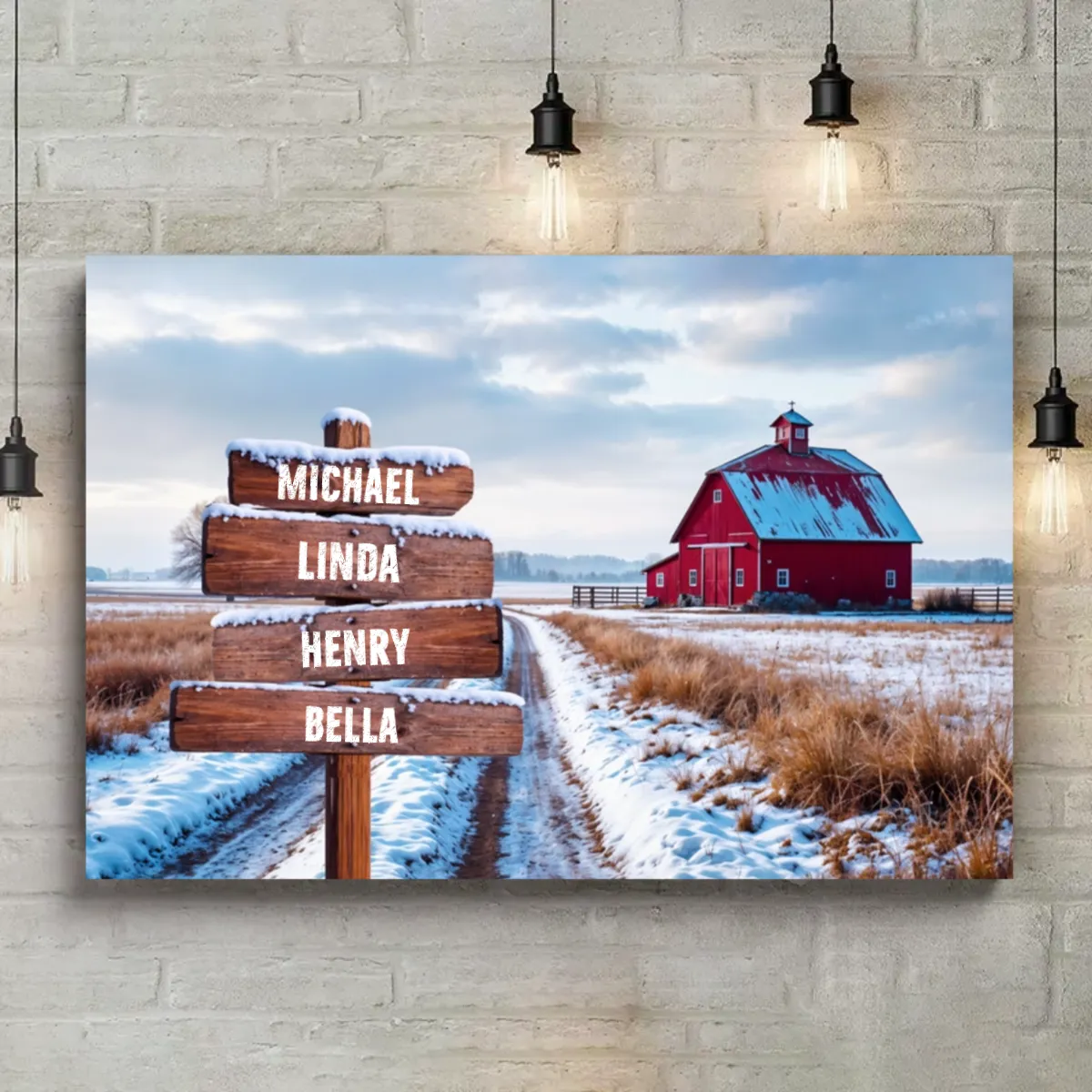 Snow Family Canvas