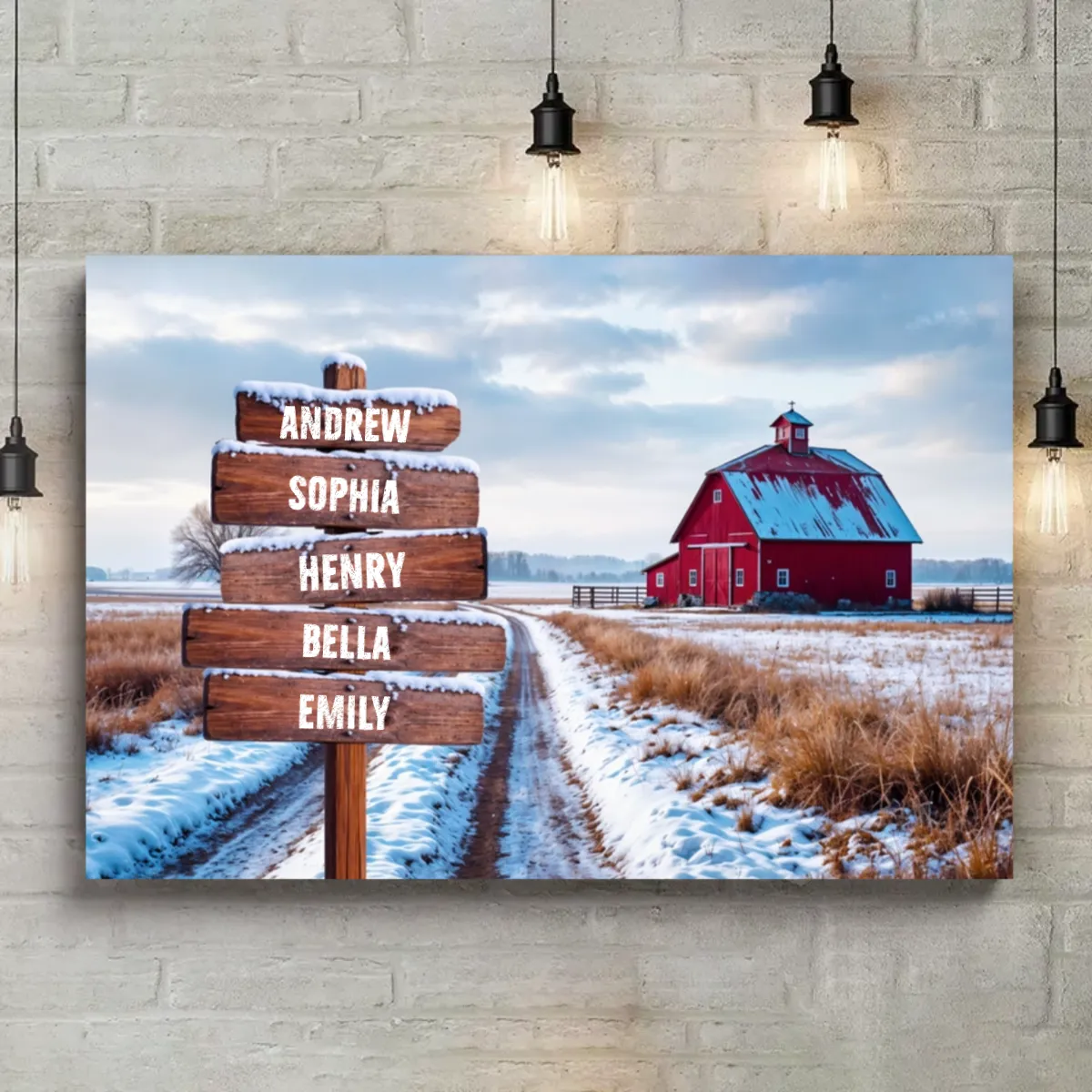 Snow Family Canvas