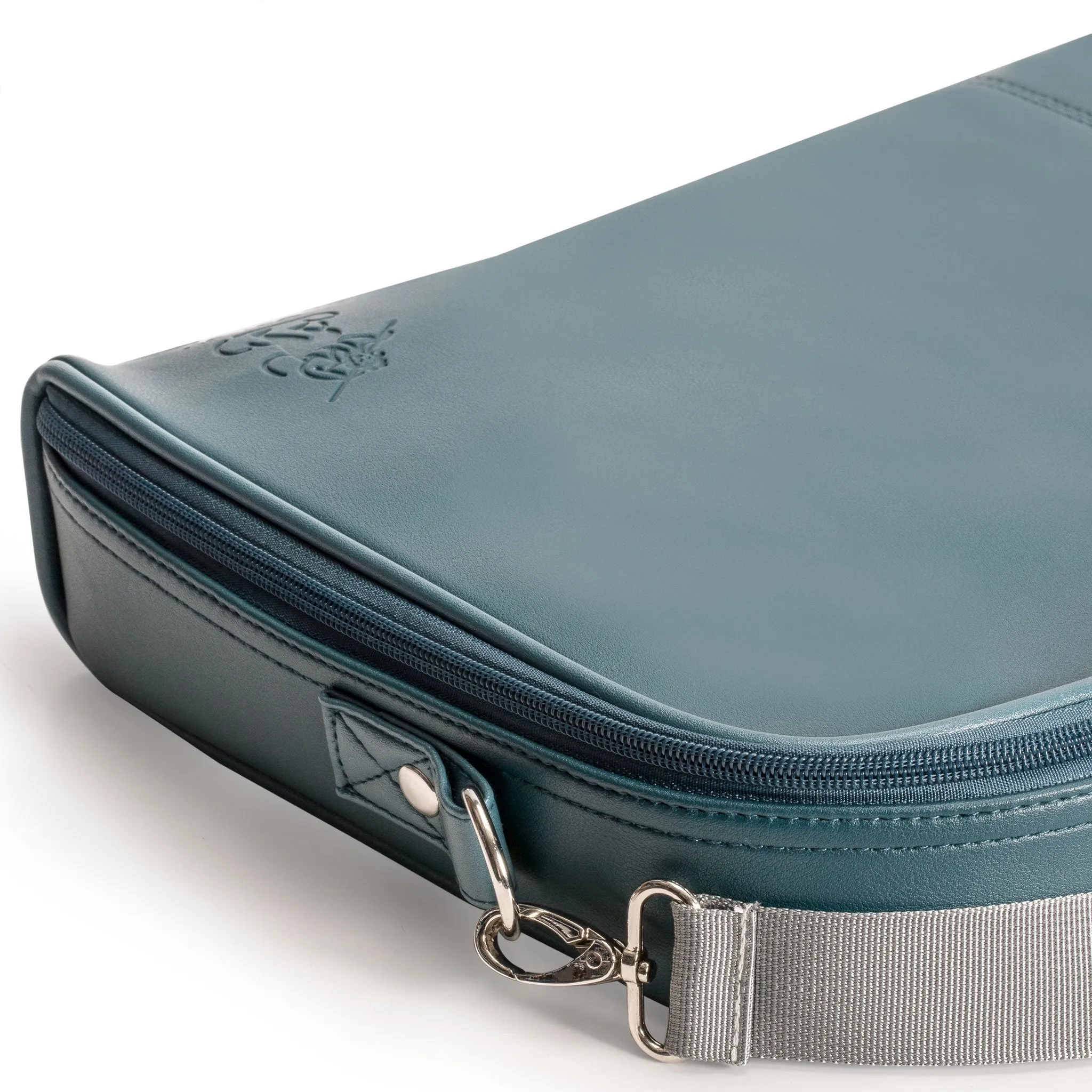 Soft Leatherette Mahjong Case - Lake Green