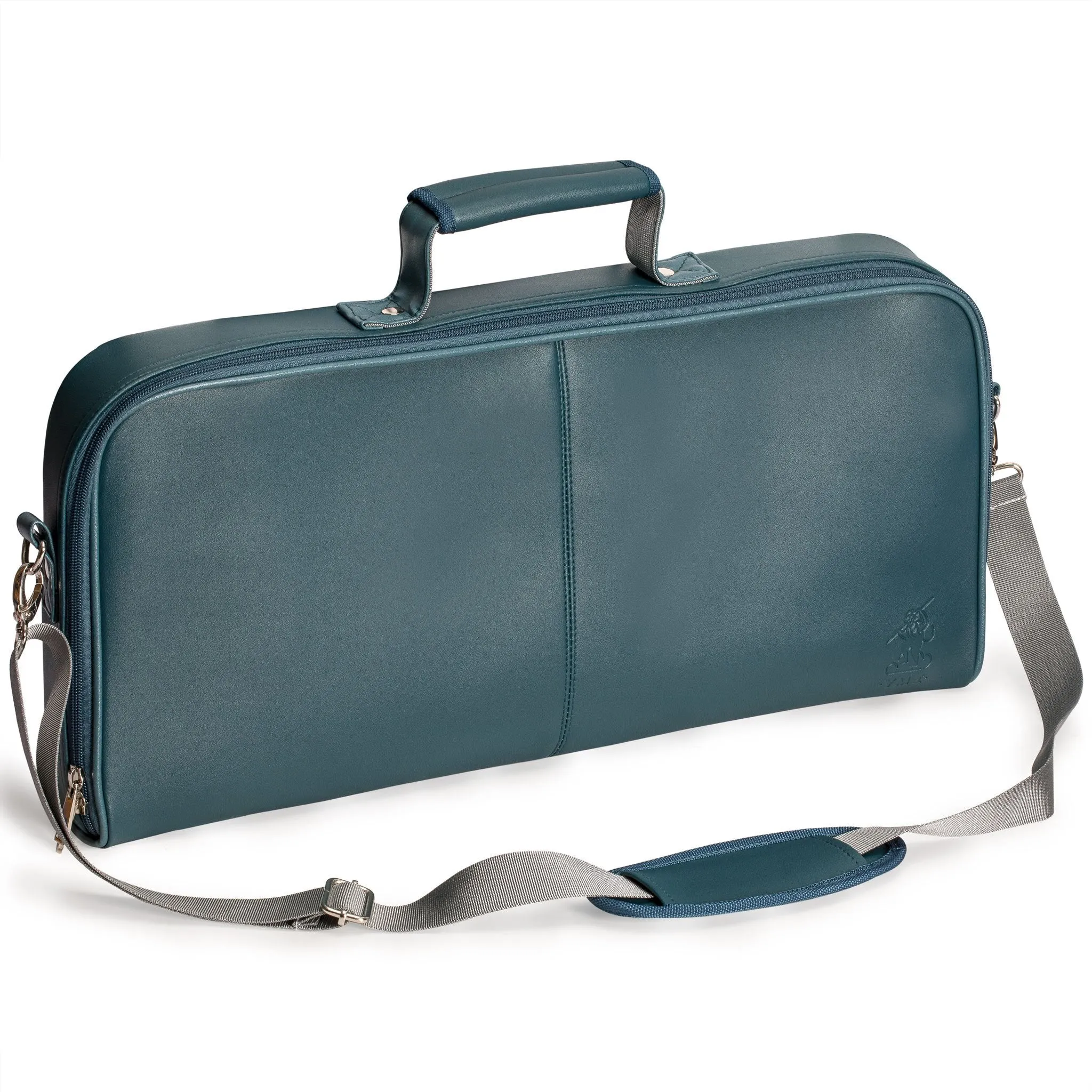 Soft Leatherette Mahjong Case - Lake Green