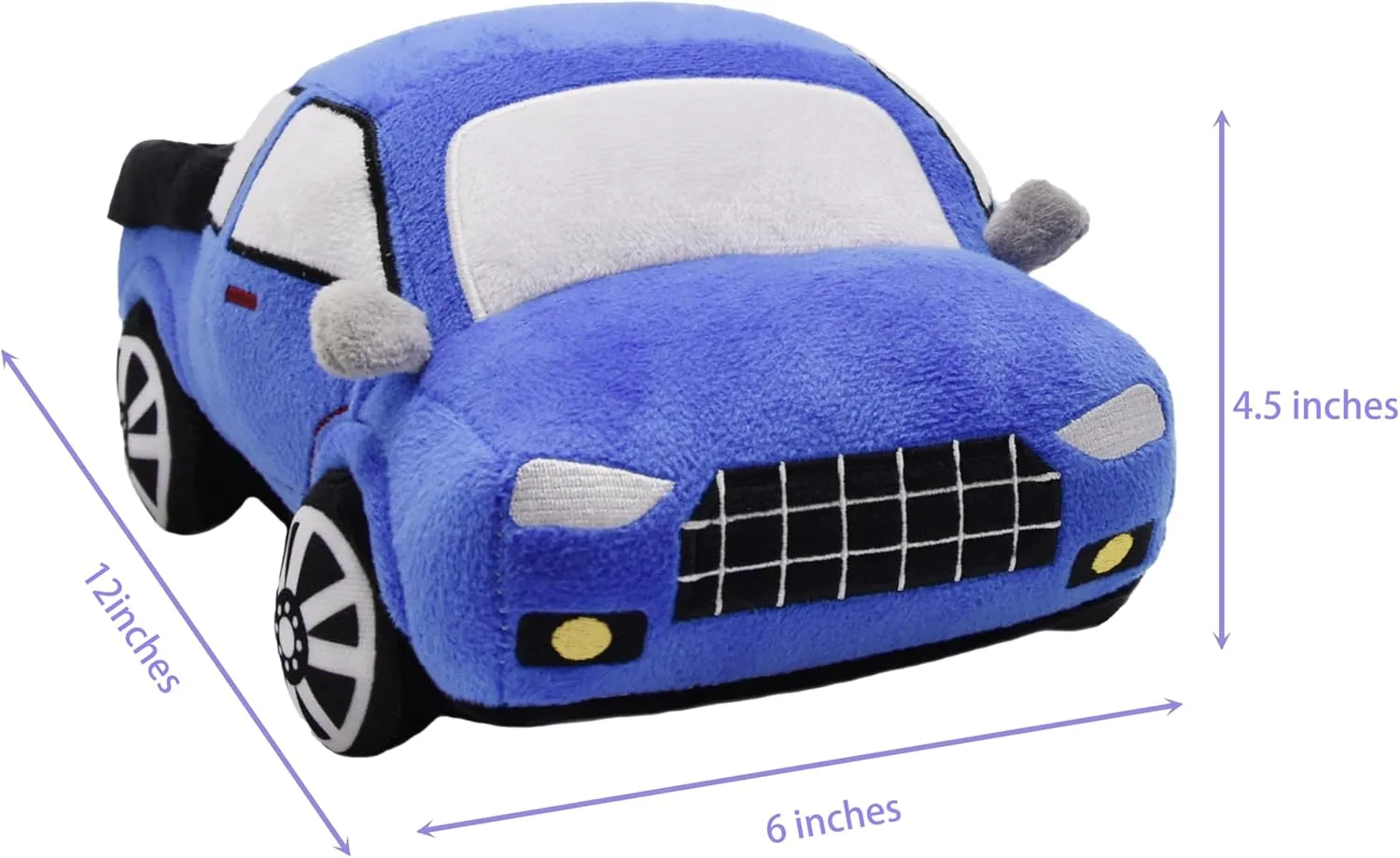Soft Pickup Truck Stuffed Car Toy Super Cute Plush Little Trucks Excellent Gifts for Kids or Birthday Party 12 Inches