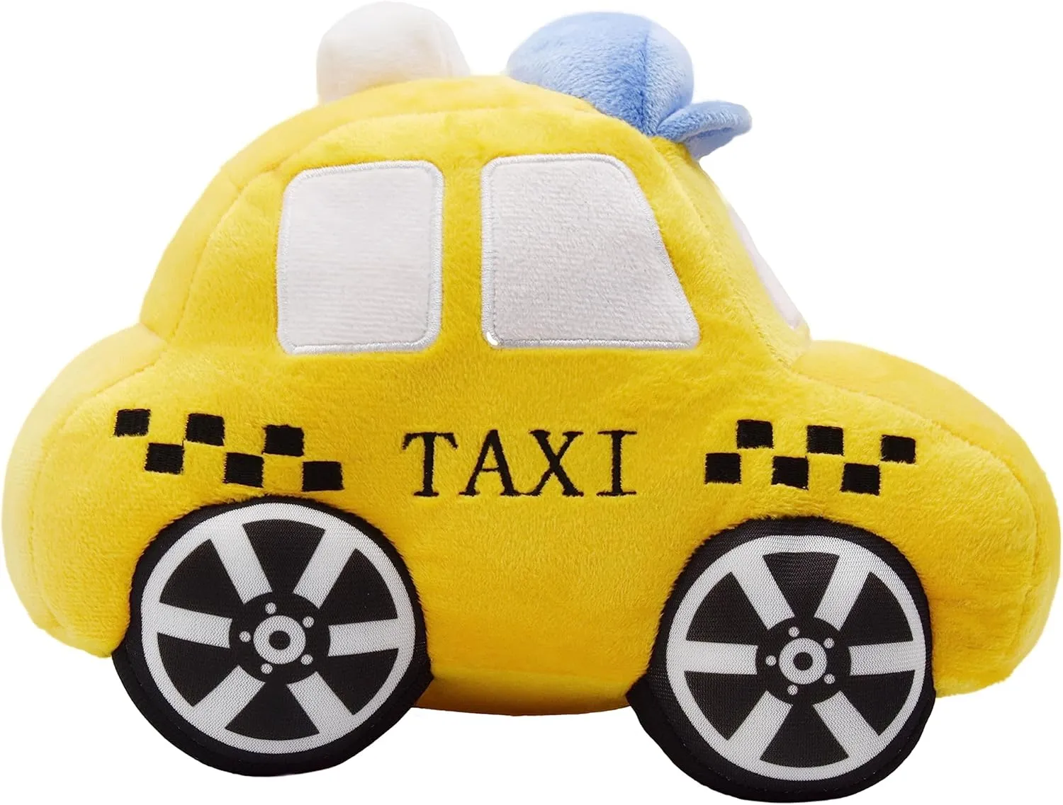 Soft Plush Taxi Stuffed Car Toy Super Cute Yellow Truck Plushie Excellent Gifts for Kids or Birthday Party 10.6 Inches (Taxi)