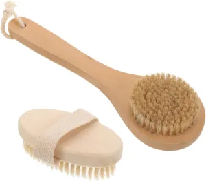 SOIMISS 2Pcs Exfoliating Bath Brush Handheld Body Scrubber for Deep Cleansing Gentle Exfoliation Shower Ergonomic Design for Comfortable Use for Bathing Routine