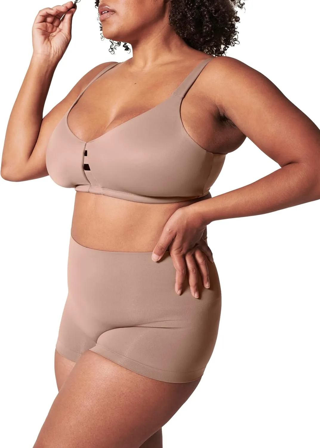 SPANXshape ExtraOrdinary Boyshort - Sculpting Compression - Women's Shapewear Underwear - Recycled Nylon Fabric Blend