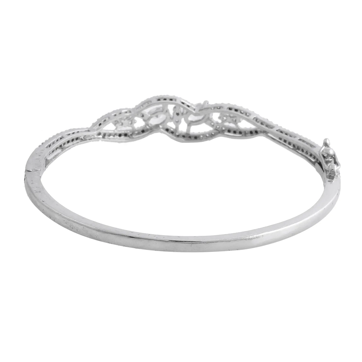 Sparkling Elegance Celestial Petals American Diamond Bracelet