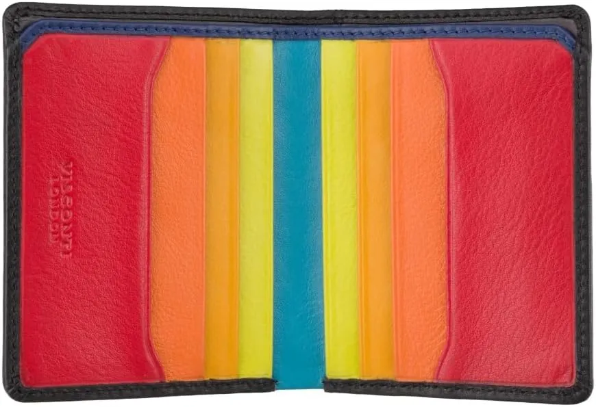 Spectrum Collection Alder Leather Wallet with RFID and Tap and Go SP60 Black/Hawaii