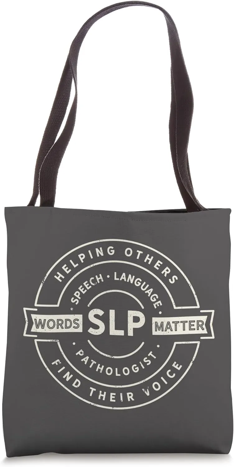Speech Language Pathology SLP Speech Therapy Tote Bag
