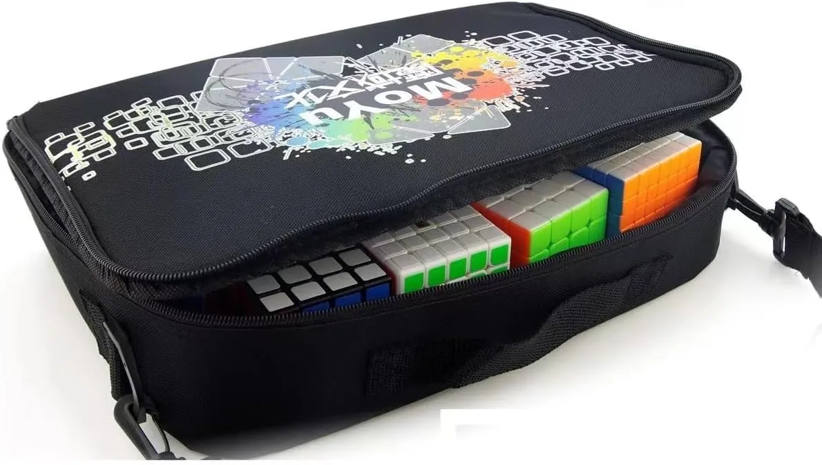 speed cube bag,puzzle 2x2 to 9x9 storage bag,portable handbag, convenient to carry speed cube for competition and learning.