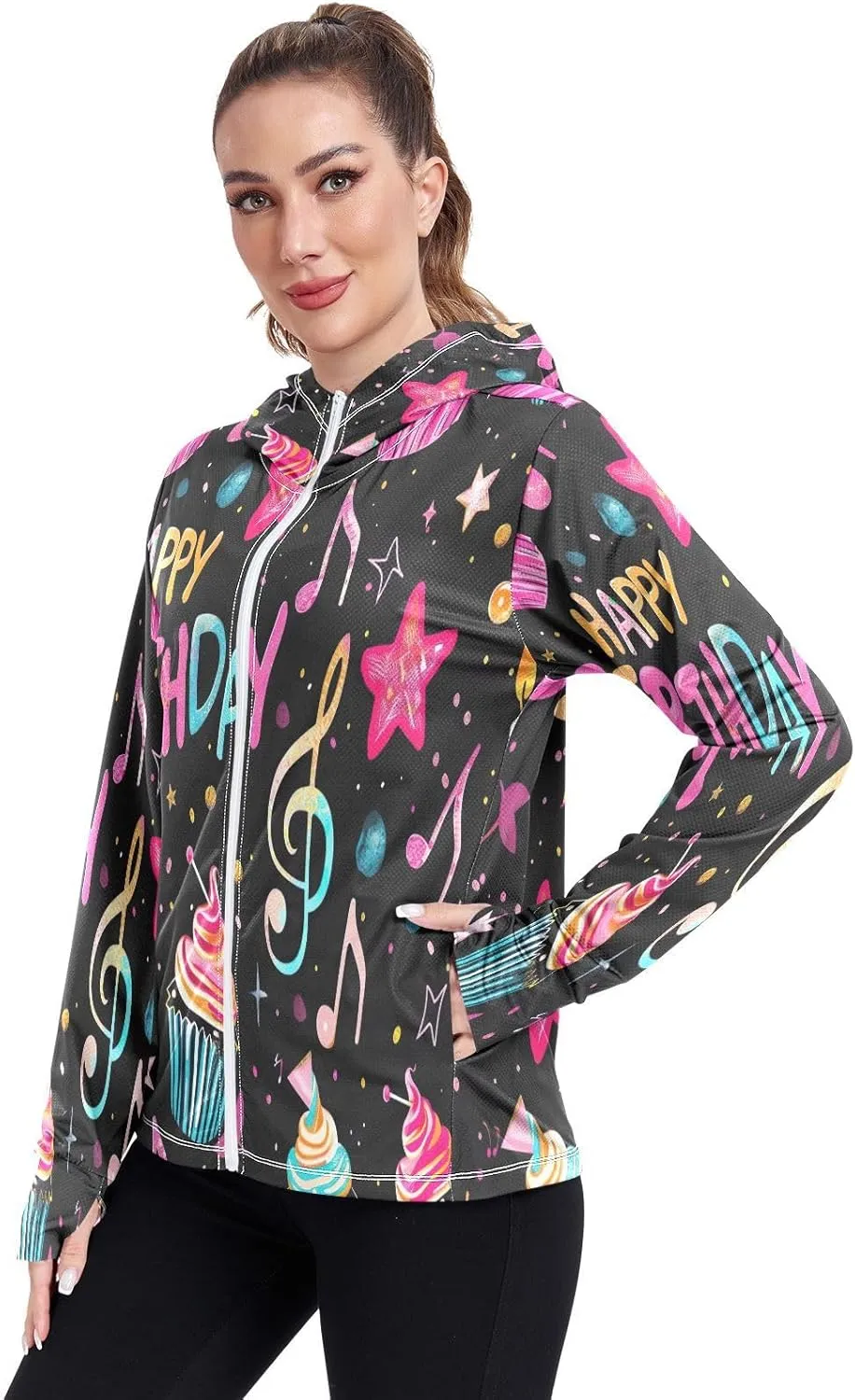 Spf Hoodie Upf 50 , Long Sleeve Top, Long Sleeve Zip up Hoodie, Hiking Shirt Women