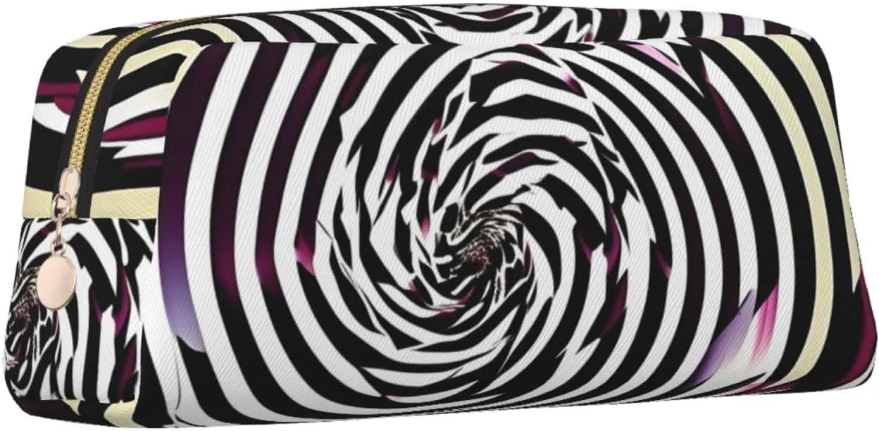 Spiral Optical illusion Gif Print Versatile Storage Pouch Makeup Bag Travel Office Small Items Organizer Bag