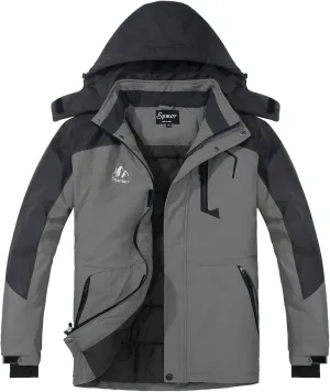 Spmor Women's Waterproof Ski Jacket Hooded Snowboard Coat Warm Winter Snow Jackets