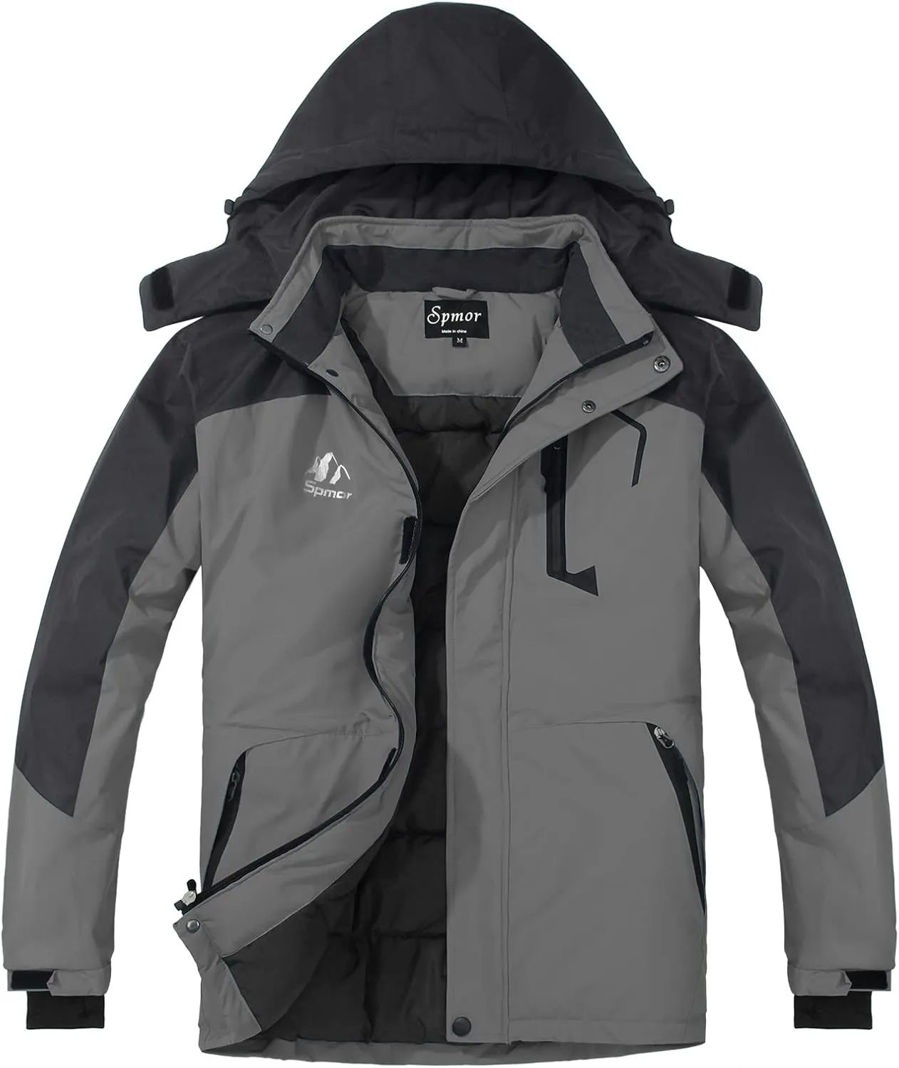 Spmor Women's Waterproof Ski Jacket Hooded Snowboard Coat Warm Winter Snow Jackets