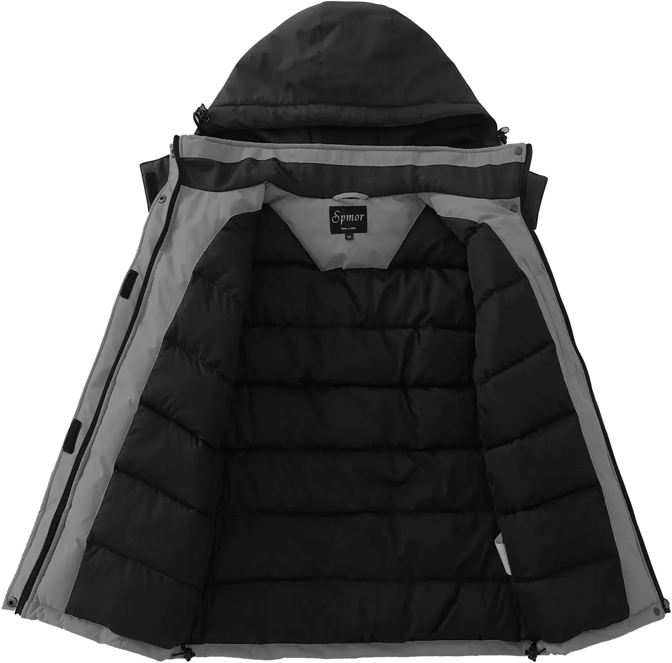 Spmor Women's Waterproof Ski Jacket Hooded Snowboard Coat Warm Winter Snow Jackets