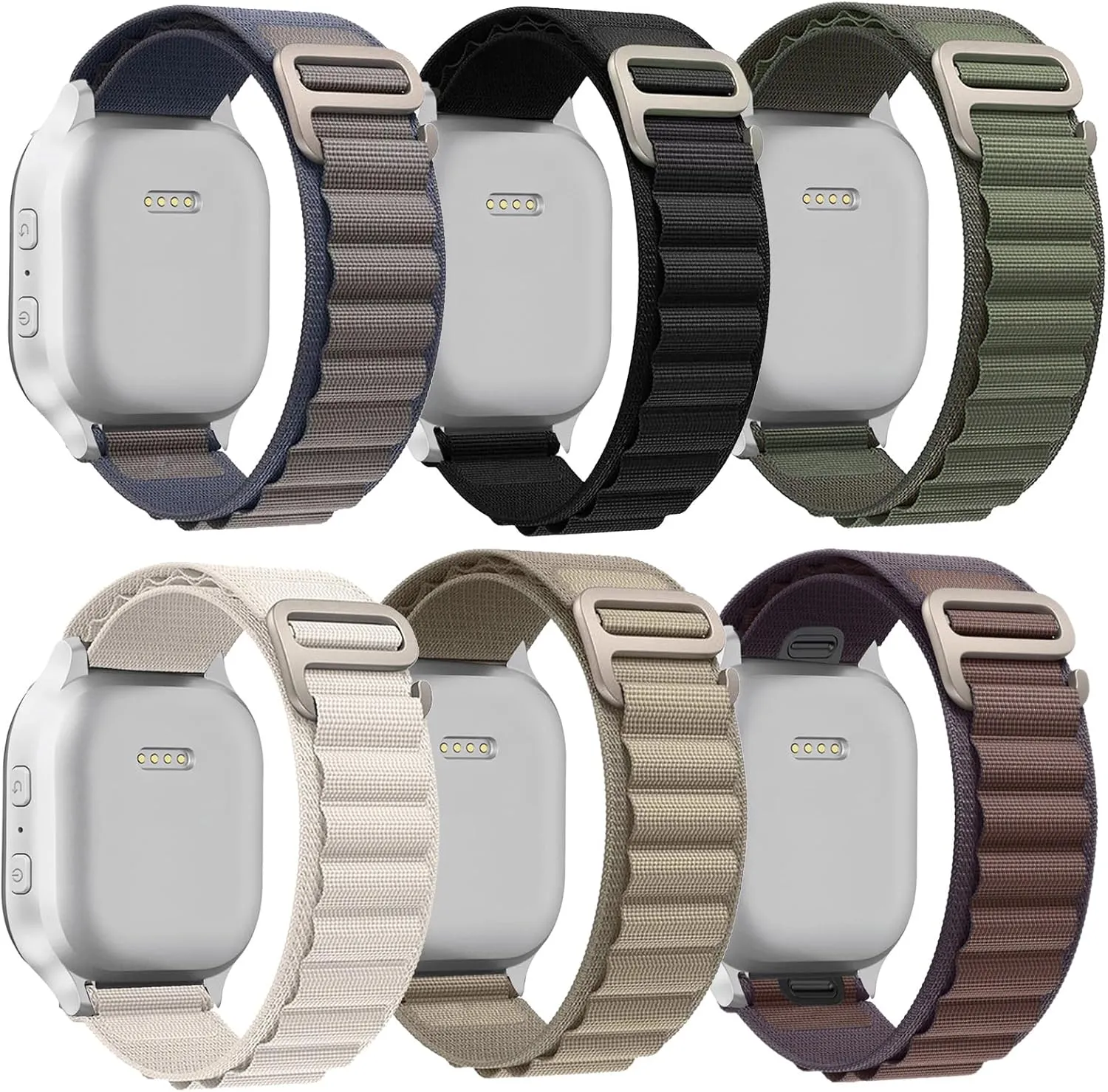 Sport Alpine Loop Bands Compatible with Apple Watch Ultra 2 Band 49mm 46mm 45mm 44mm, Nylon Sport Loop Bands for iWatch Ultra 2&1 Series 10 9 8 7 SE 6 5 4 3