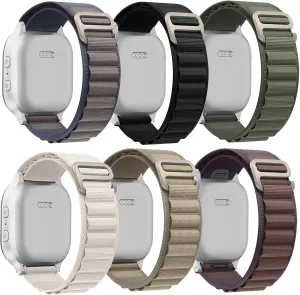 Sport Alpine Loop Bands Compatible with Apple Watch Ultra 2 Band 49mm 46mm 45mm 44mm, Nylon Sport Loop Bands for iWatch Ultra 2&1 Series 10 9 8 7 SE 6 5 4 3