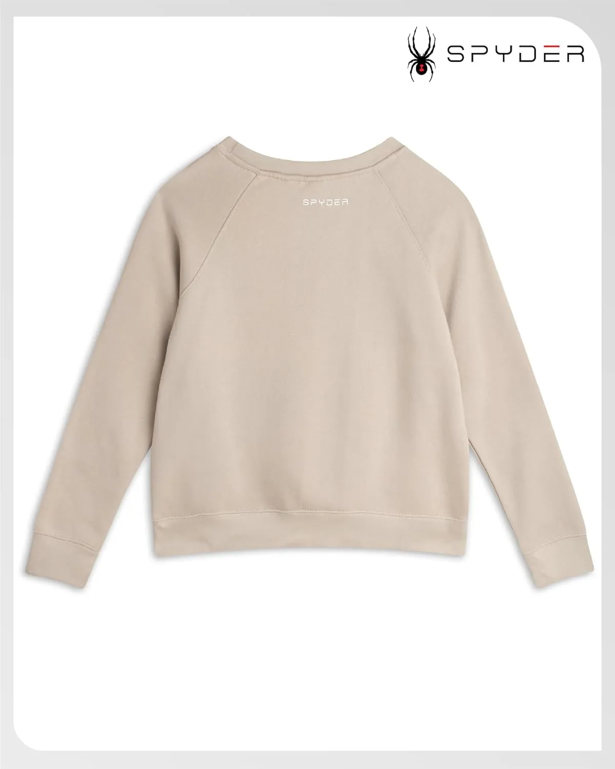 Spyder Women's Crewneck Pullover Sweater - Soft Fleece Long Sleeve Raglan Sweater for Women (Sizes: S-3X)