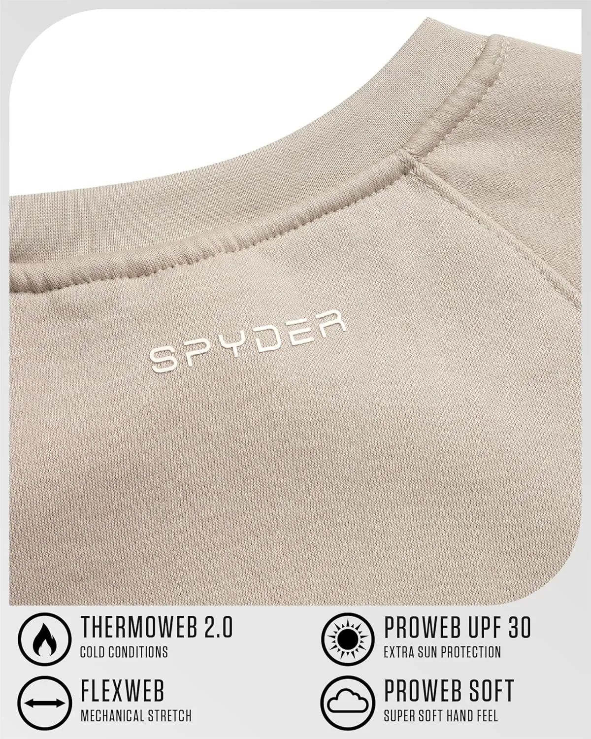 Spyder Women's Crewneck Pullover Sweater - Soft Fleece Long Sleeve Raglan Sweater for Women (Sizes: S-3X)