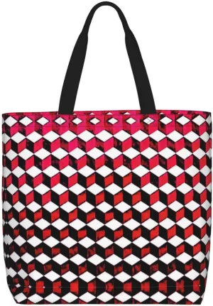 SSIMOO Big White Dot Stylish Zipper Shopping Bags,Shoulder Bag,The Perfect Blend Of Style And Convenience