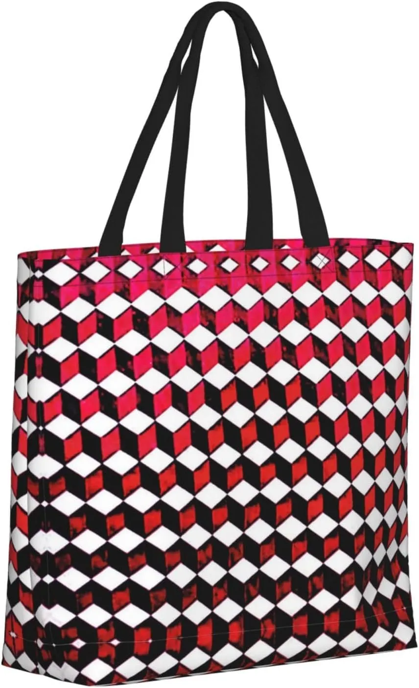 SSIMOO Big White Dot Stylish Zipper Shopping Bags,Shoulder Bag,The Perfect Blend Of Style And Convenience