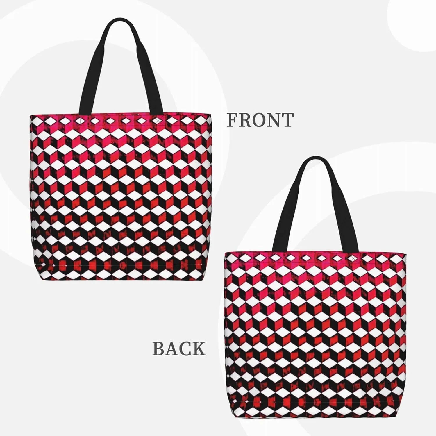 SSIMOO Big White Dot Stylish Zipper Shopping Bags,Shoulder Bag,The Perfect Blend Of Style And Convenience