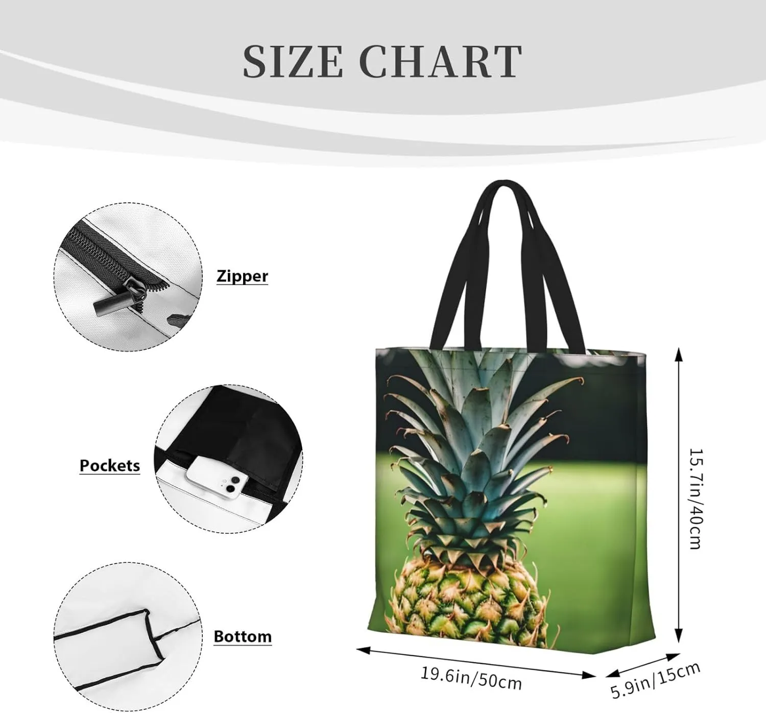 SSIMOO Flowers Colorful Butterfly 1 Stylish Zipper Shopping Bags,Shoulder Bag,The Perfect Blend Of Style And Convenience