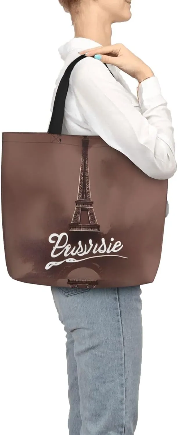 SSIMOO White Daisy Stylish Zipper Shopping Bags,Shoulder Bag,The Perfect Blend Of Style And Convenience