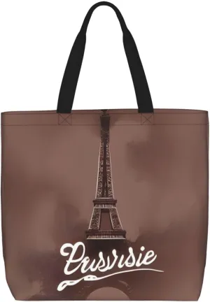SSIMOO White Daisy Stylish Zipper Shopping Bags,Shoulder Bag,The Perfect Blend Of Style And Convenience