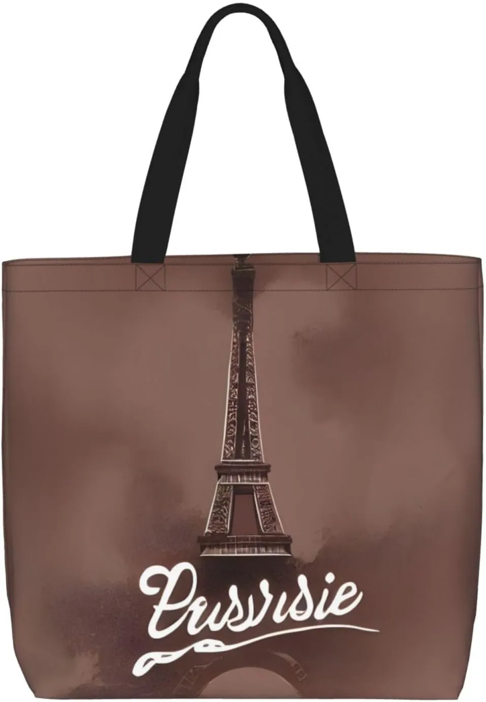 SSIMOO White Daisy Stylish Zipper Shopping Bags,Shoulder Bag,The Perfect Blend Of Style And Convenience