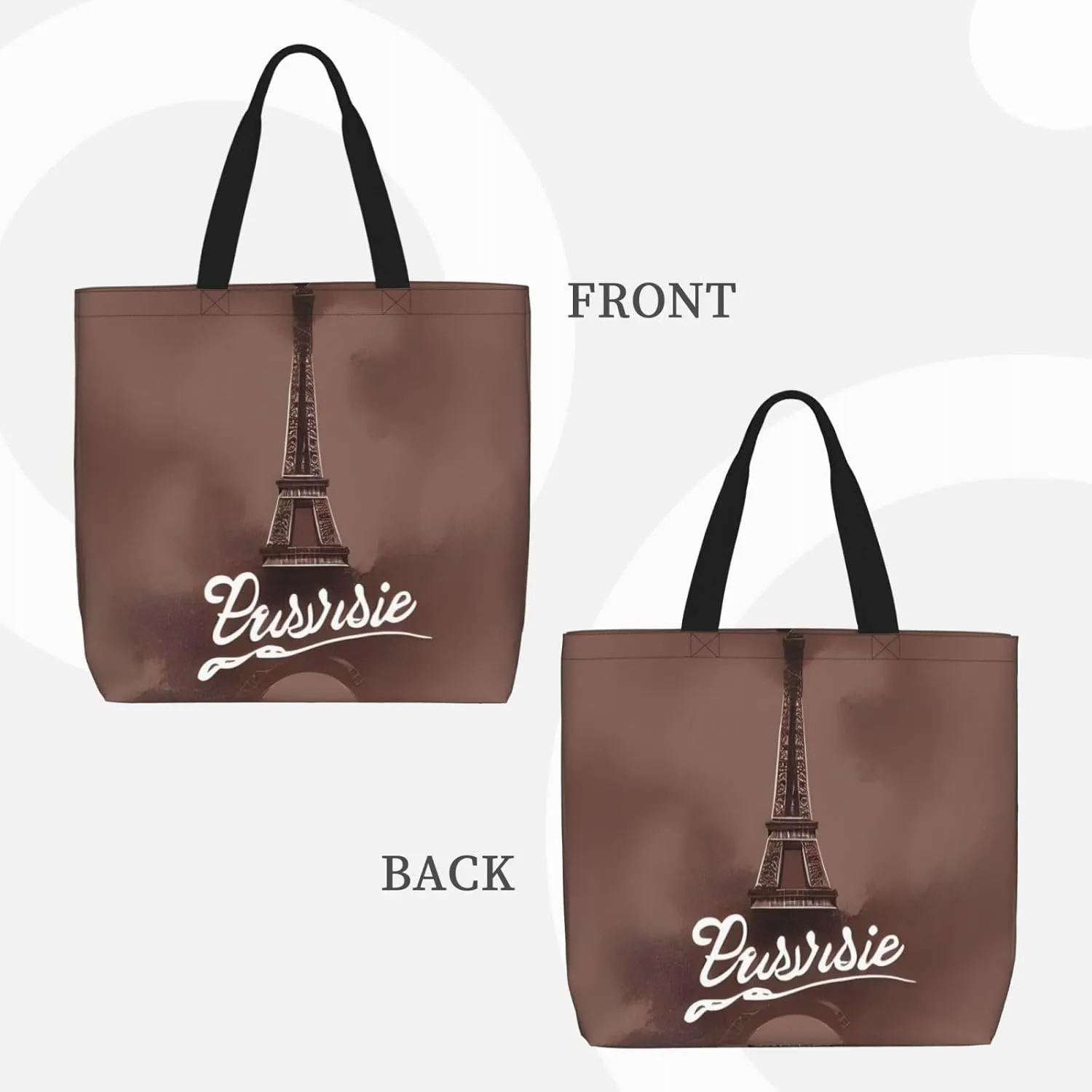 SSIMOO White Daisy Stylish Zipper Shopping Bags,Shoulder Bag,The Perfect Blend Of Style And Convenience