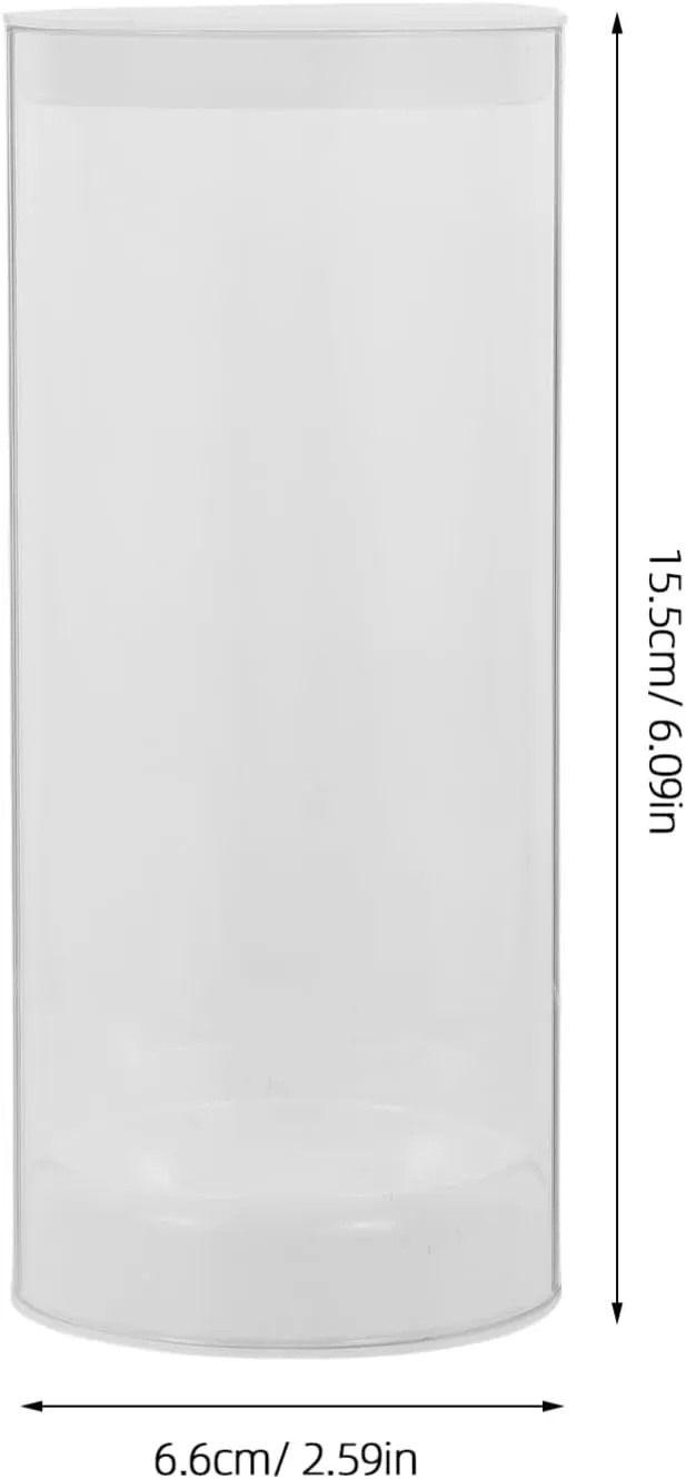 STOBAZA Lightweight Transparent Badminton Tube Plastic Shuttlecock Storage Container for for Group Play Practice