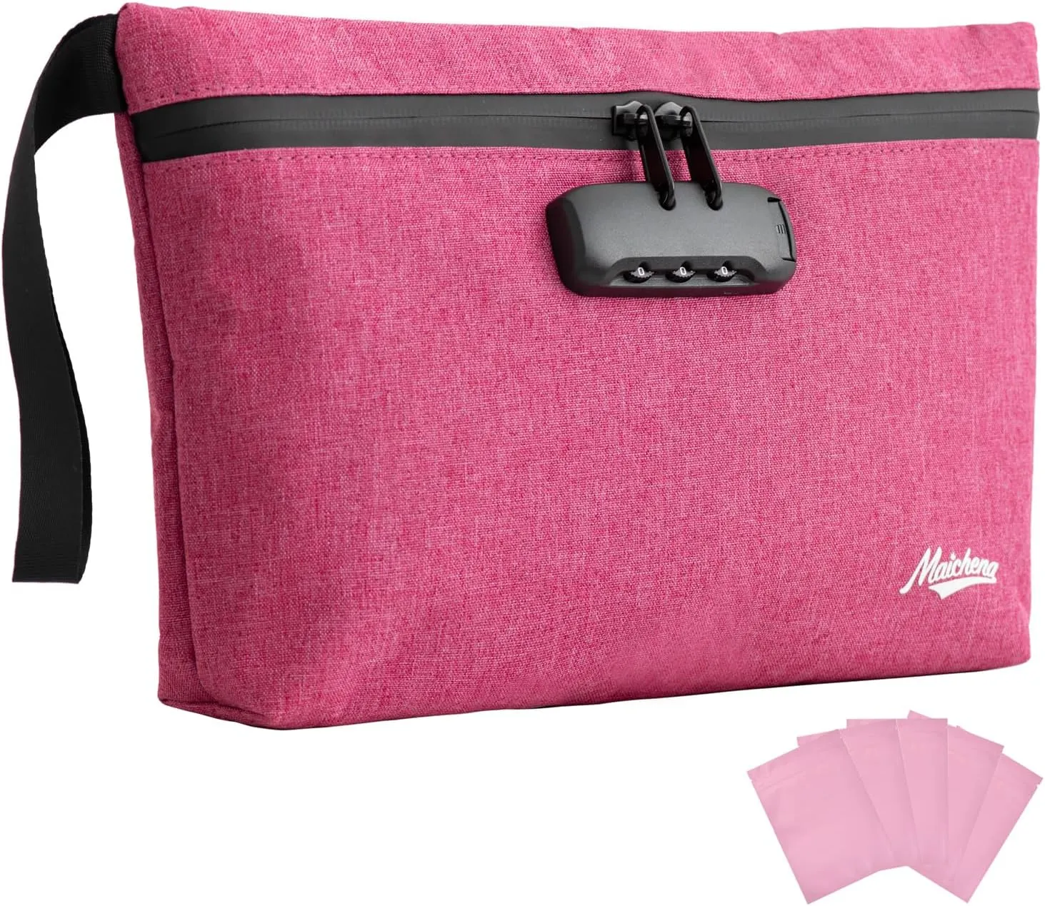 Storage Bag with Combination Lock 12.6"x7.5" Large Storage Container Medicine Lock Bag Money Organizer Travel Storage Case