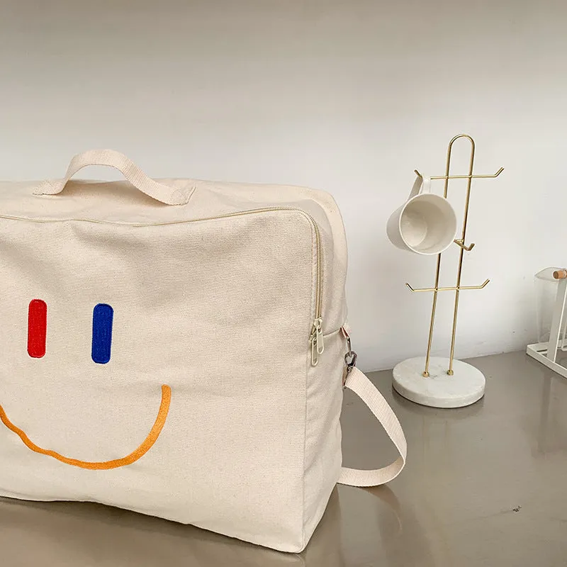 Storage Cotton Bedding Clothes Canvas Large Travel Bags