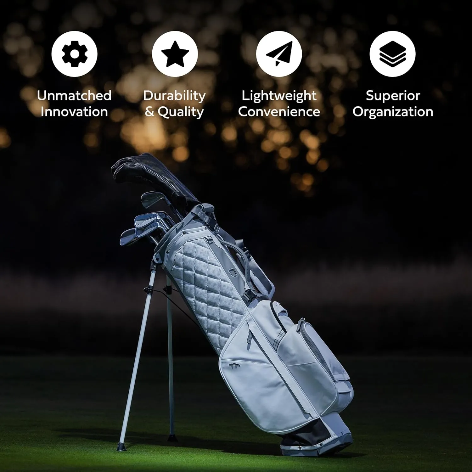 Sun Mountain Matchplay Stand Bag - Durable Golf Stand Bag with a Four-Way Top and Ergonomic Handle for Ultimate Convenience - Lightweight with Nine Pockets for Spacious Storage